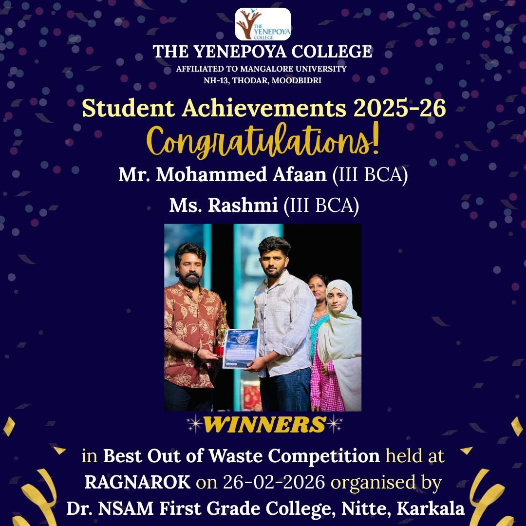 Winners in Best Out of Waste Competition at RAGNAROK 2026